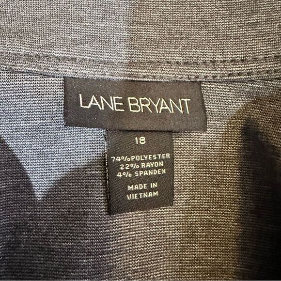 Lane Bryant Gray Moto Jacket Size 16 - Picture 11 of 11